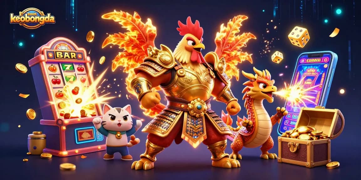 Engage with keobongda's thrilling world of betting featuring vibrant characters amidst jackpot excitement.