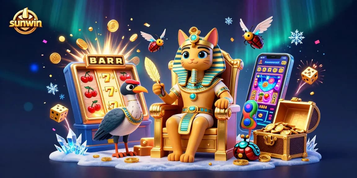 Experience the thrill of winning with sunwin in a vibrant casino scene featuring exciting game elements.