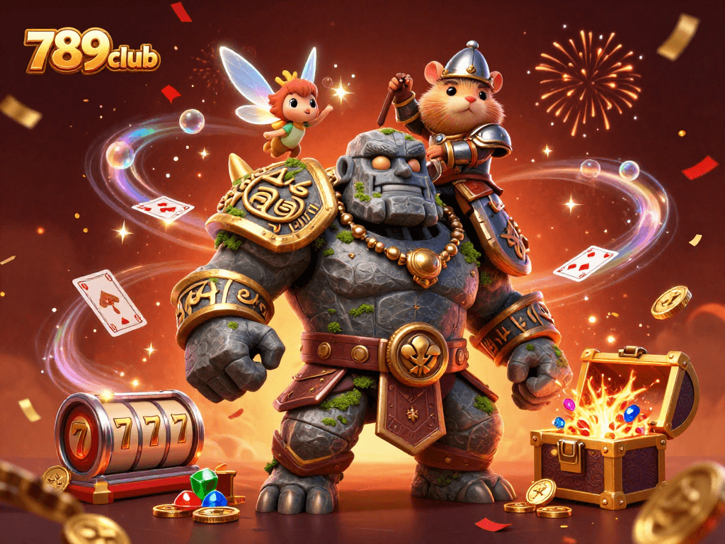 Experience winning at 789club with dynamic casino elements and vibrant characters.