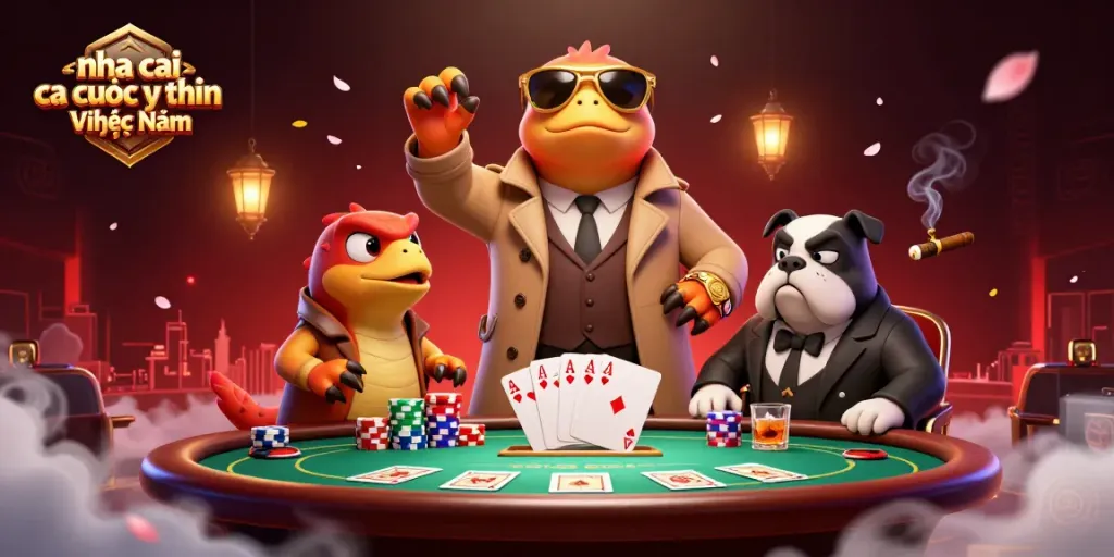 Engaging scene with raptors in a trench coat as they attempt to enter a VIP lounge, showcasing gambling elements for nha cai ca cuoc uy tin Việt Nam.