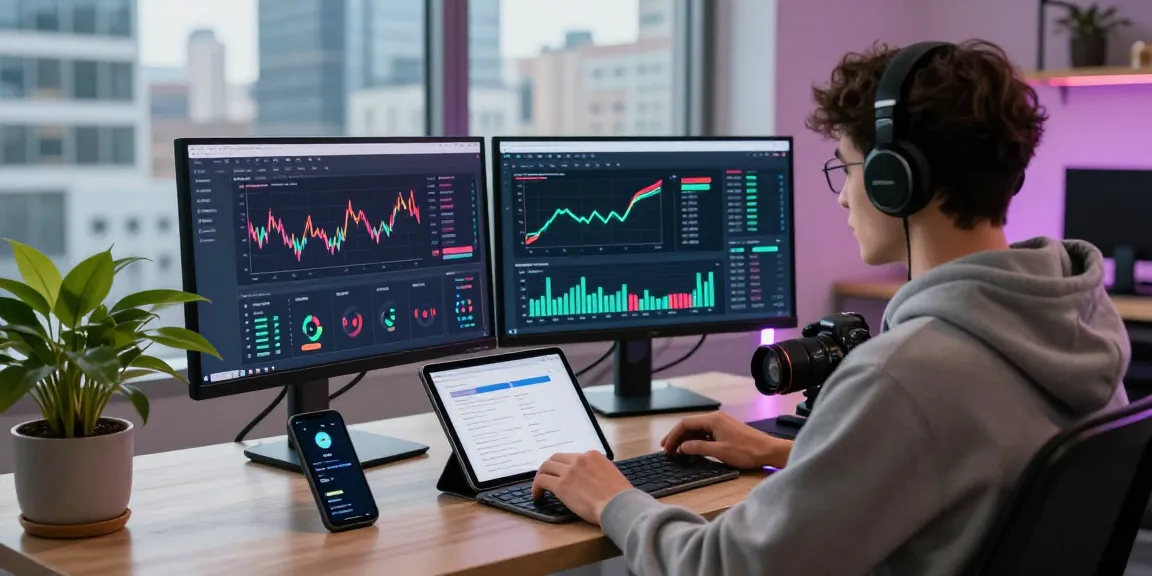 Bungee Exchange user focused on cross-chain trading in a modern digital workspace