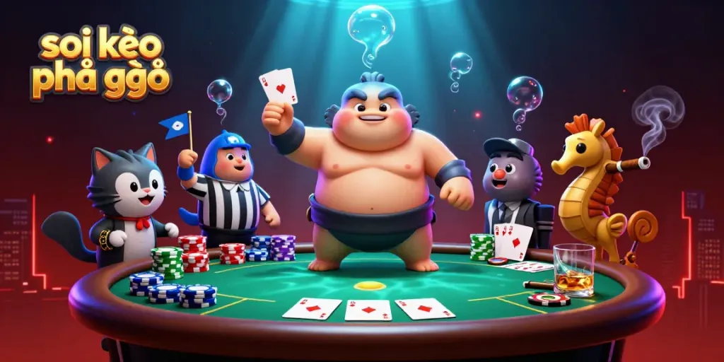 Soi kèo phạt góc strategy showcased in an engaging underwater gambling scene.