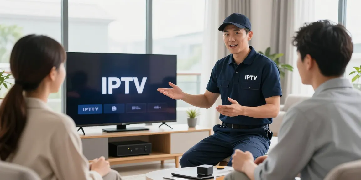 United kingdom IPTV service by trusted provider in local community setting.