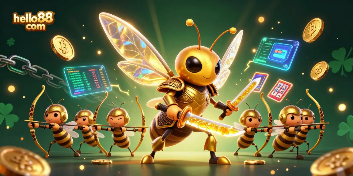 Engage with exciting games at hello88 com, featuring a vibrant 3D casino scene with dynamic casino characters.