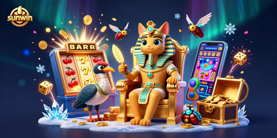 Experience the thrill of winning with sunwin in a vibrant casino scene featuring exciting game elements.