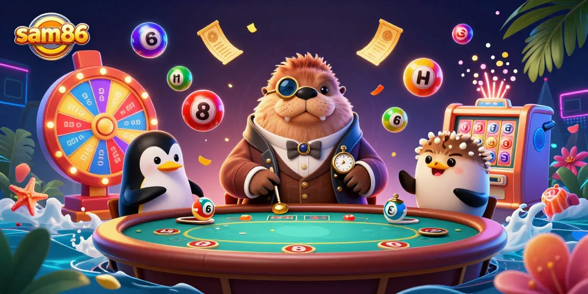 Experience thrilling games at sam86 featuring unique characters and vibrant casino elements.