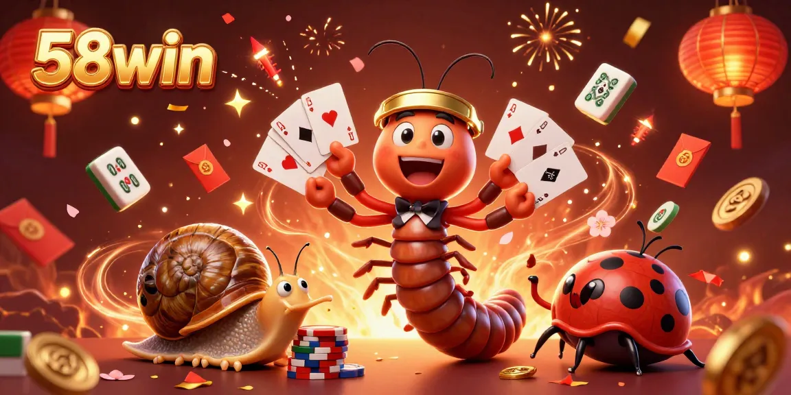 Experience vibrant gameplay at 58win with a whimsical dealer and exciting gaming elements.