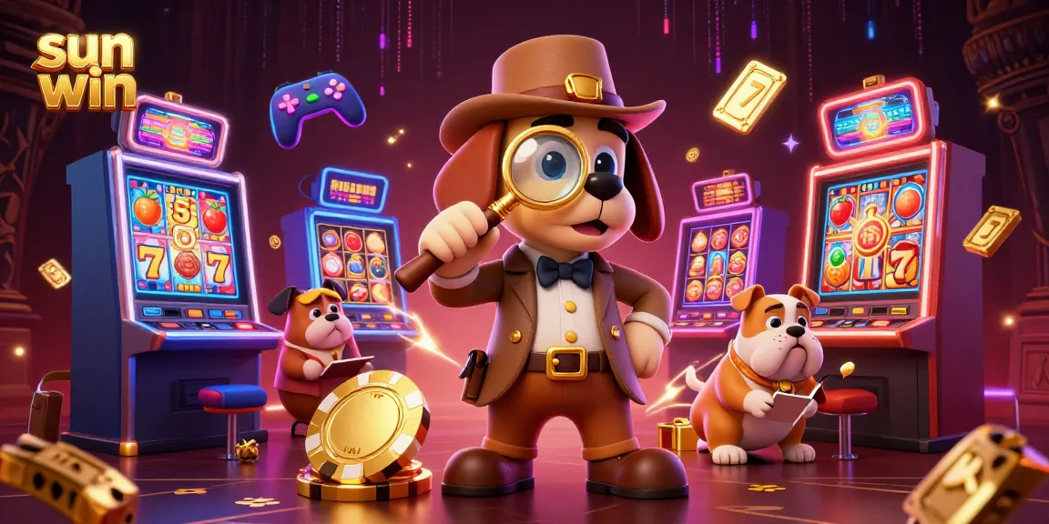 Engage in thrilling gameplay at sun win as a detective uncovers hidden treasures among vibrant slots.
