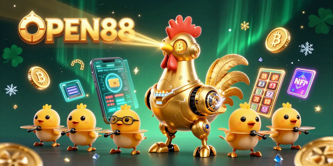 OPEN88 rewards players with thrilling dynamics in a vibrant 3D casino environment filled with crypto elements.