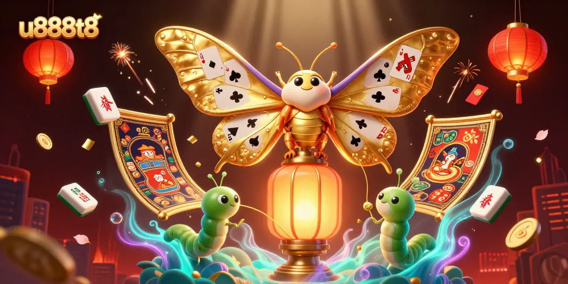 Experience the thrilling gaming atmosphere at u888t8 with a vibrant casino-themed illustration.