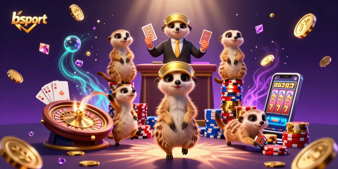 Betting fun at Bsport with meerkats running an exciting casino operation.